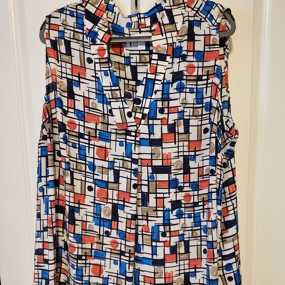 Charter Club multi colored blouse